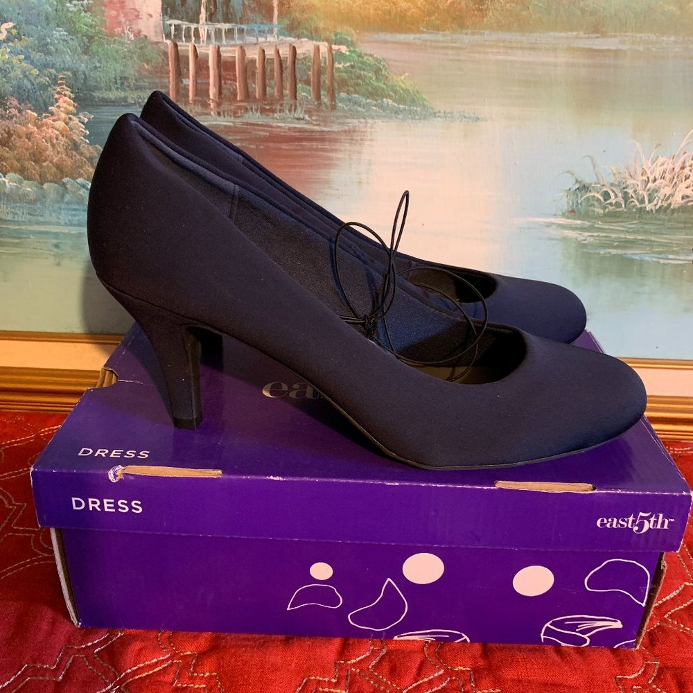 East5th Women’s Navy Dress Shoes Heels Size 11M